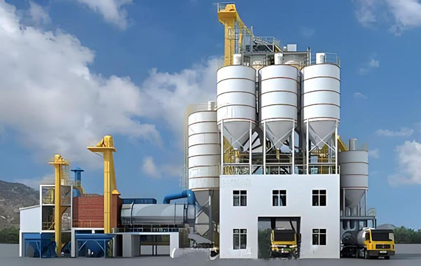 Dry mix mortar production line