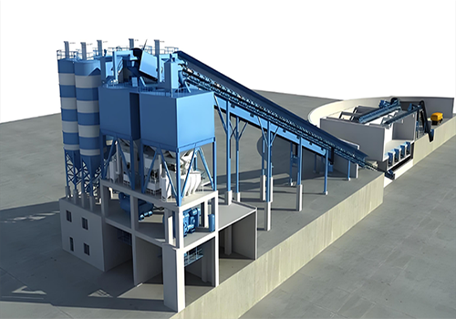 Tower concrete batching plants