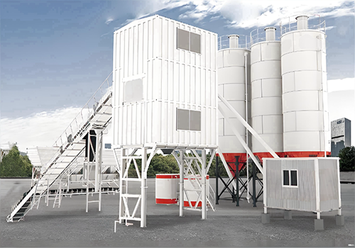 Container type concrete batching plant
