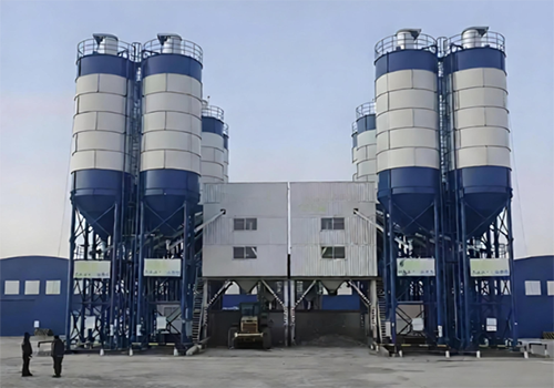 Stationary concrete batching plants